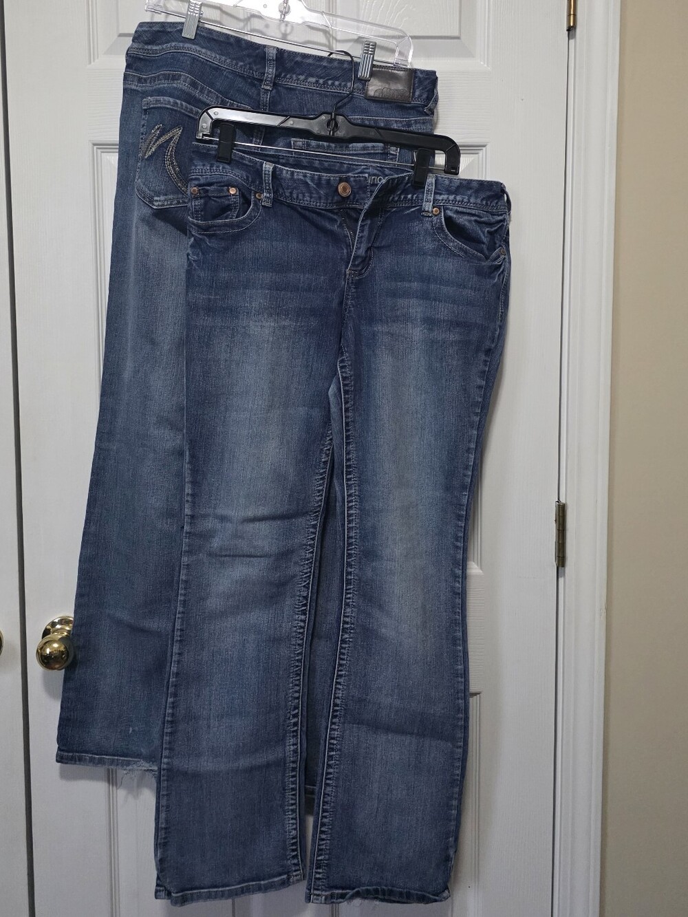 Maurices Women's Bootcut Jeans in Medium Blue Wash - 2 Pairs.